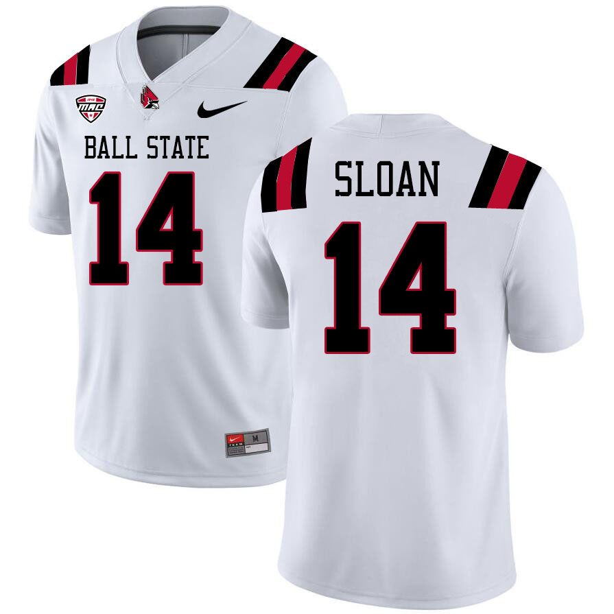 Braedon Sloan Ball State Jersey,Ball State Cardinals #14 Braedon Sloan Jersey Youth College-White